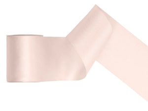 Tasiemka satynowa złamana biel 100 mm x 25 m