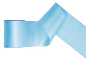 Tasiemka satynowa błękit 100 mm x 25 m