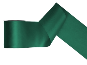Tasiemka satynowa butelkowa zieleń 100 mm x 25 m