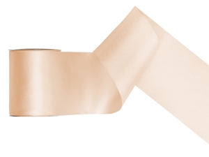 Tasiemka satynowa kremowy 100 mm x 25 m