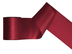 Tasiemka satynowa bordo 100 mm x 25 m
