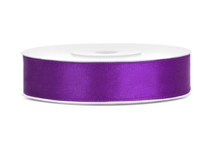Tasiemka satynowa purpura 12 mm x 25 m