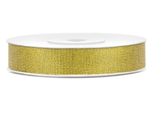 Tasiemka brokatowa złoty 10 mm x 25 m