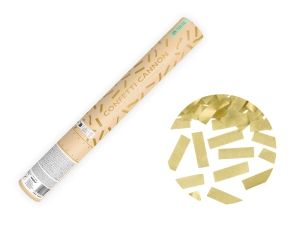 Tuba z konfetti złoty 40 cm