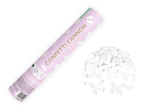 Tuba z motylkami biała 28 cm