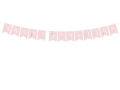 Baner happy birthday różowy 175cm