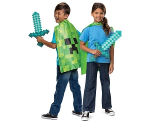 Strój Minecraft (miecz peleryna) rozm. uniw.