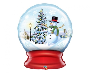 Balon foliowy Śnieżna kula z bałwanem 36 cali