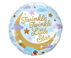 Balon foliowy Twinkle Twinkle Little Star okrągły 18 cali