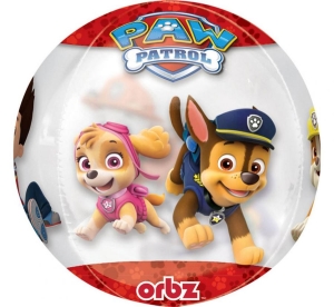Balon foliowy ORBZ - kula Paw Patrol Chase i Marshall 15 cali