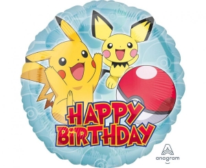 Balon foliowy Pokemon okrągły S60