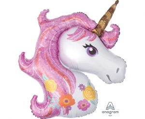 Balon foliowy Magiczny Jednorożec 83 cm x 73 cm