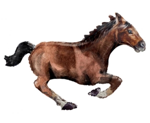 Balon foliowyKoń Galloping Horse 101 cm x 63 cm