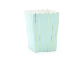 Pudełka na popcorn jasnoniebieskie 6szt.