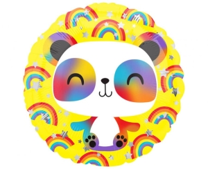 Balon foliowy Happy Panda okrągły 18 cali