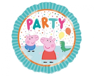 Balon foliowy Peppa Pig party okrągły 18 cali