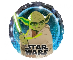 Balon foliowy STAR WARS YODA okrągły 18 cali