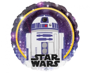 Balon foliowy STAR WARS R2D2 okrągły 18 cali