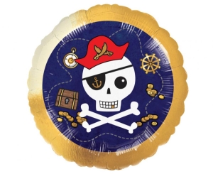 Balon foliowy Pirates Map okrągły 18 cali