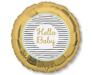 Balon foliowy Hello Baby okrągły 18 cali