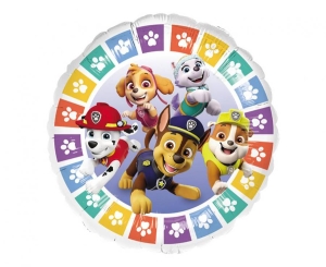 Balon foliowy Paw Patrol okrągły 18 cali