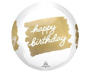 Balon foliowy ORBZ Happy Birthday golden age 21 cali