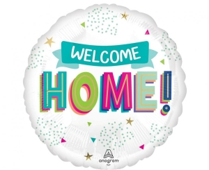 Balon foliowy Welcome Home okrągły 18 cali