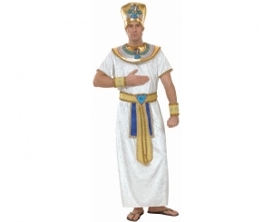 Strój dla dorosłych Egipcjanin (kapelusz kołnierz,szata pasek naramienniki ) rozm. 56