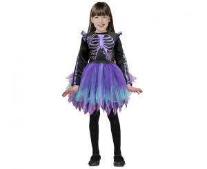 Strój dla dzieci Fioletowy Kościotrup (sukienka) rozm. 130/140 cm