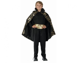 Strój dla dzieci Złoty Wampir (peleryna pasek) rozm. 130/140 cm