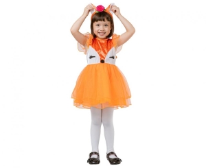 Strój dla dzieci Lisiczka (sukienka opaska) rozm. 92/104 cm