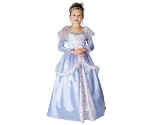 Strój dla dzieci Mroźna Księżniczka (sukienka korona) rozm.110/120 cm