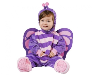 Strój dla dzieci Mały Motylek (kombinezon kaptur skrzydła buciki) rozm. 92/104 cm