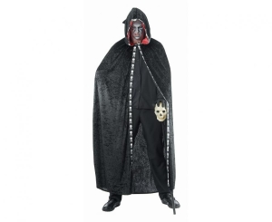 Peleryna z kapturem dla dorosłych czarna rozm. 52