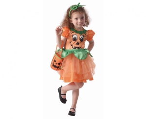 Strój dla dzieci Dynia (sukienka opaska torebka) rozm. 92/104 cm