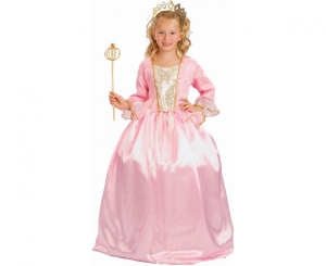 Strój dla dzieci Różowa Księżniczka (sukienka tiara) rozm.130/140 cm