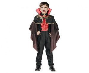 Strój dla dzieci Gotycki Wampir (bluzka peleryna spodnie) rozm. 120/130 cm