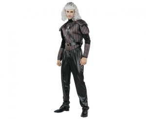 Strój dla dorosłych Czarny Wojownik (bluzka pancerz z paskiem naszyjnik mankiety spodnie) rozm. 56