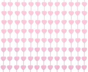 Kurtyna Macaron Serca jasnoróżowa 100 cm x 200 cm