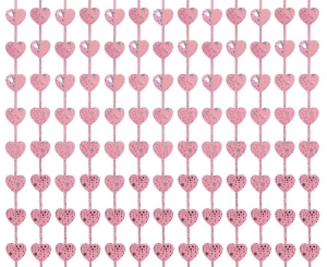 Kurtyna Serca z nadrukiem liliowa 100 cm x 200 cm