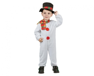 Strój dla dzieci Bałwanek (kombinezon szalik kapelusz) rozm. 92/104 cm