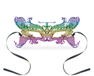 Maseczka ażurowa Tęczowy motyl