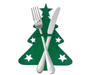 Etui na sztućce Choinka 4szt