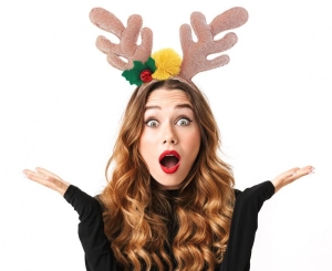 Opaska Rogi Renifera złota