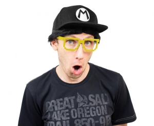 Okulary Piksele żółte