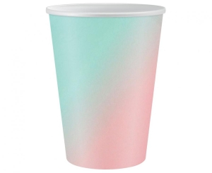 Kubeczki papierowe ombre 266 ml 6 szt