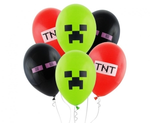 Balony M C PIXELE TNT 12 cali 6 szt