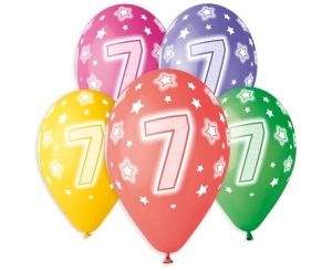 Balony z nadrukiem 7 13 cali 5 szt