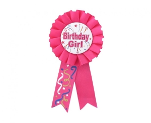 Kotylion Birthday Girl różowy