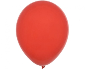 Balony pastel Red 9 cali 100 szt Decomex